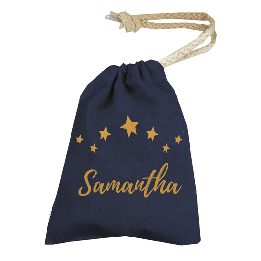 Personalised Christmas Money Pouch - Custom Festive Coin Bag - Holiday Gift Sack - Add Your Name