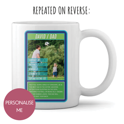 Personalised Mug - For Dad - Top Dad Card Design