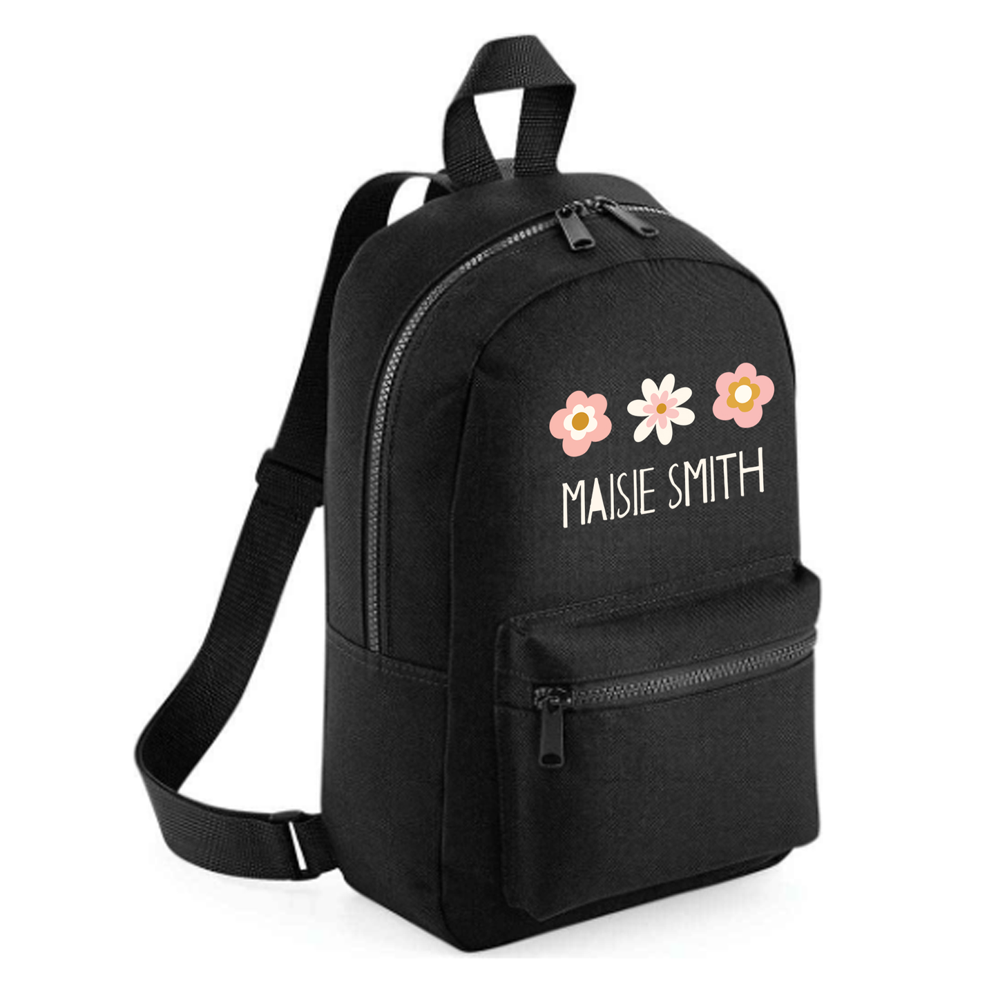 Personalised Kids 7L Backpack - Flowers Design