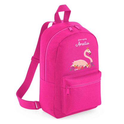 Personalised Kids 15L Backpack - Flamingo Design