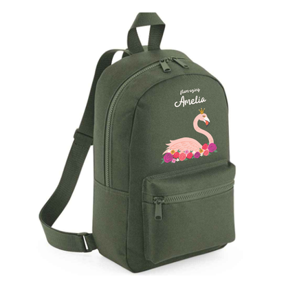 Personalised Kids 15L Backpack - Flamingo Design