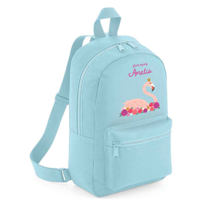 Personalised Kids 15L Backpack - Flamingo Design