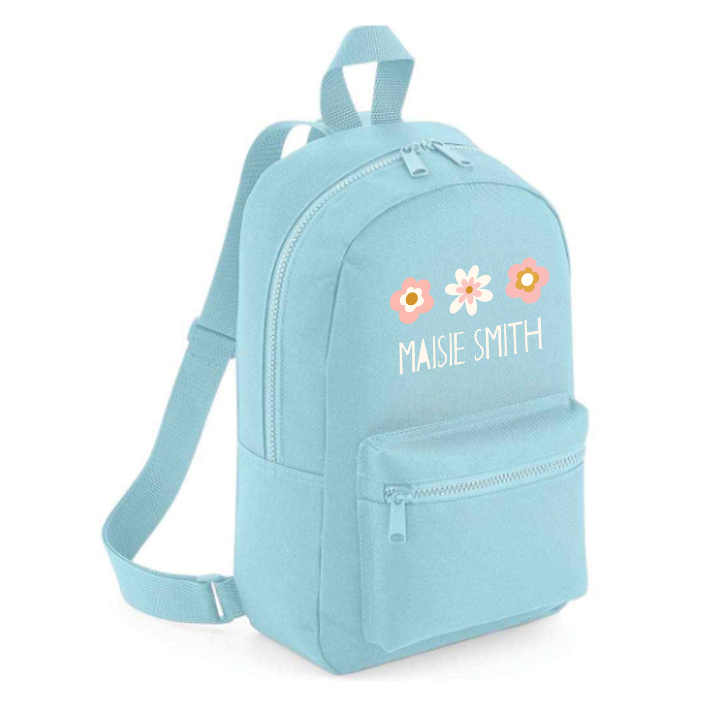 Personalised Kids 7L Backpack - Flowers Design