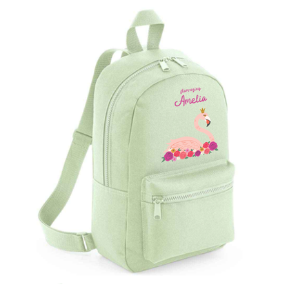 Personalised Kids 15L Backpack - Flamingo Design