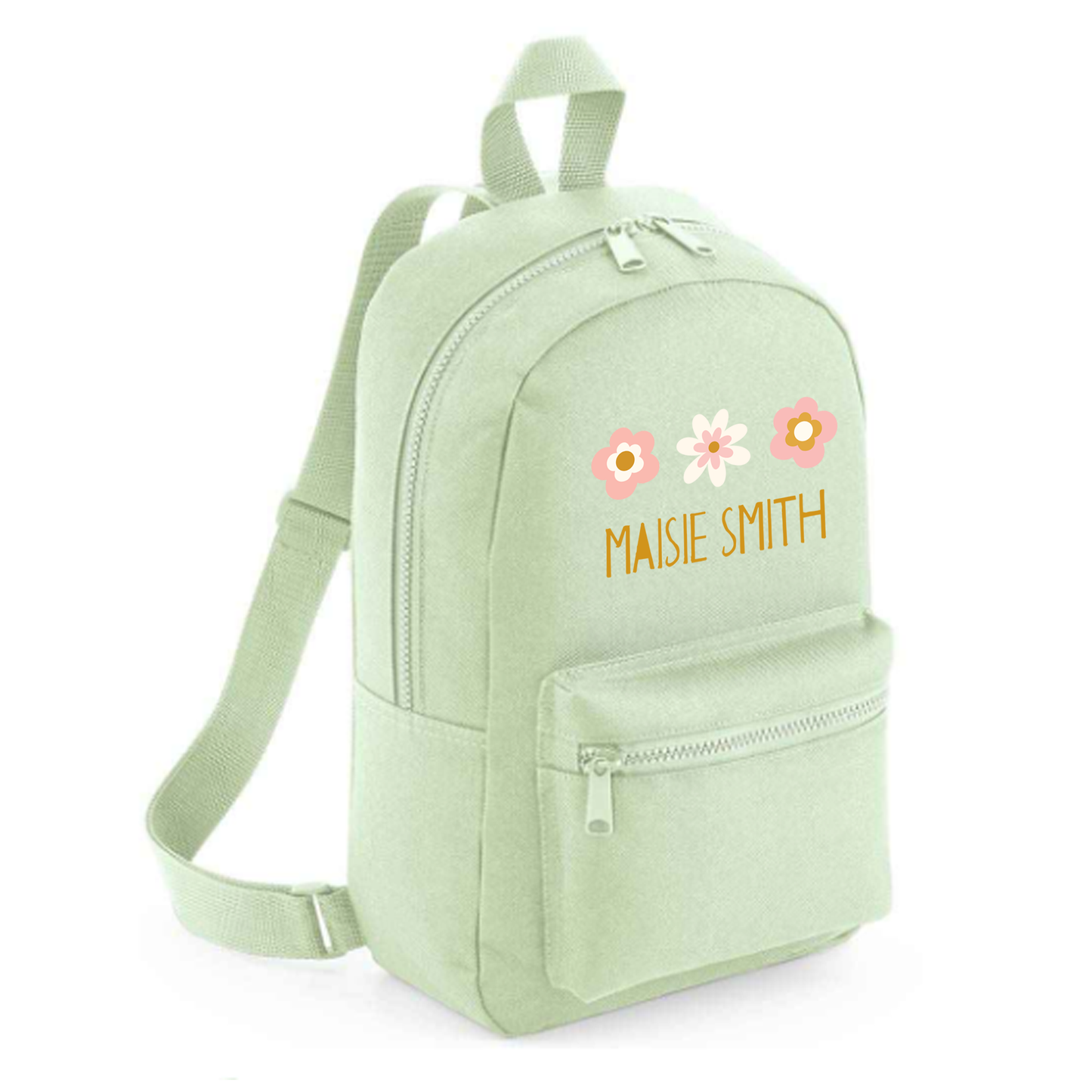 Personalised Kids 7L Backpack - Flowers Design