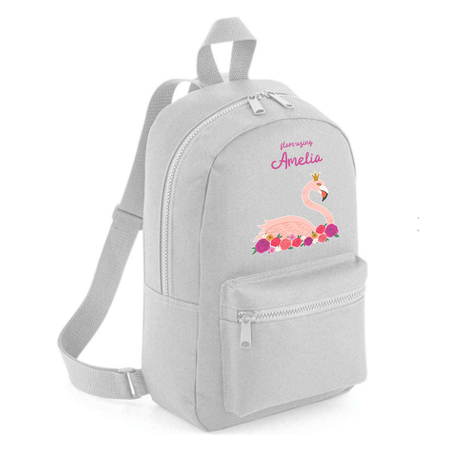 Personalised Kids 15L Backpack - Flamingo Design