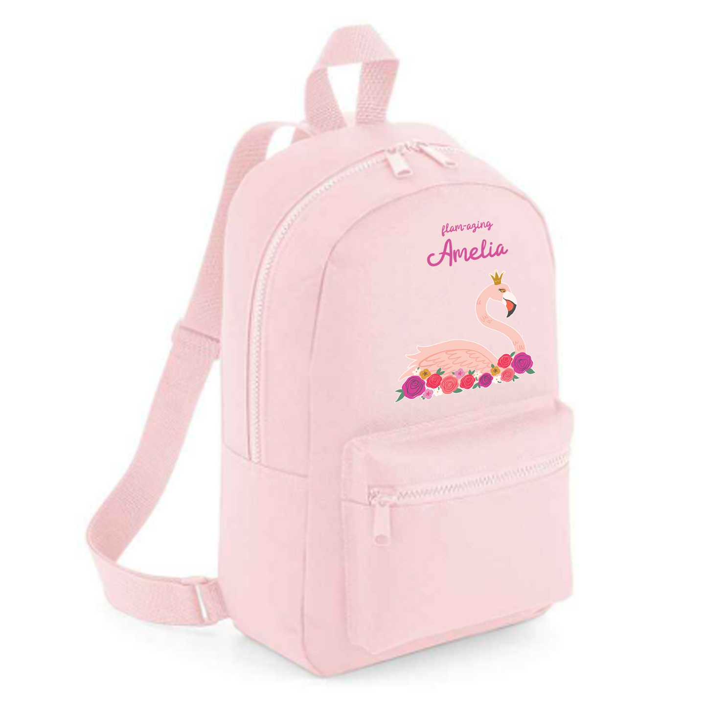 Personalised Kids 15L Backpack - Flamingo Design
