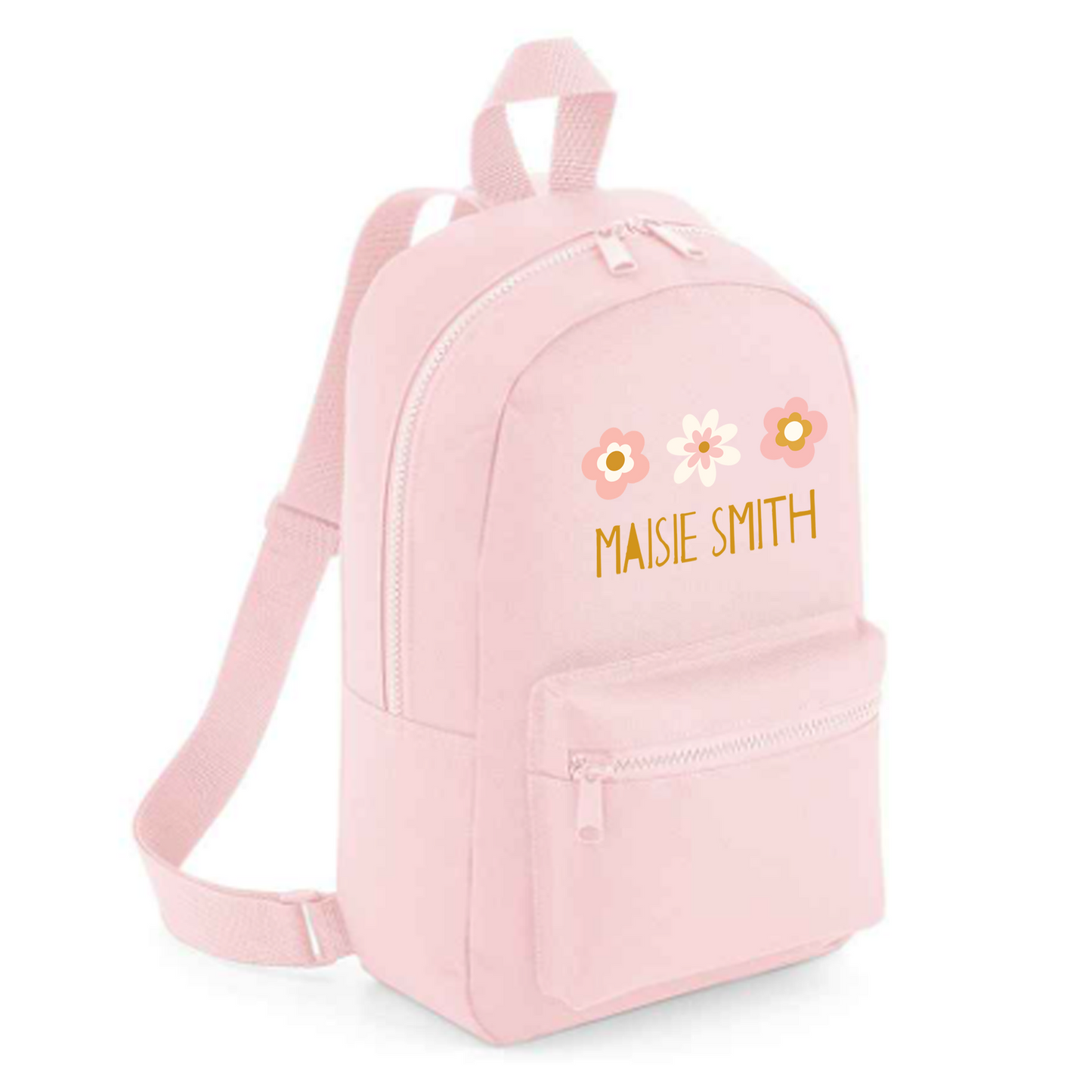 Personalised Kids 7L Backpack - Flowers Design