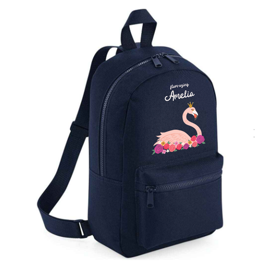 Personalised Kids 15L Backpack - Flamingo Design