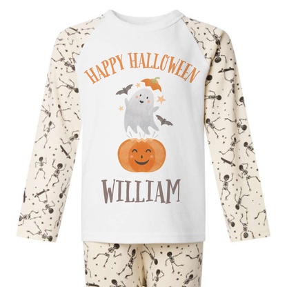 Personalised Halloween Kids Pyjamas Set - 100% Cotton