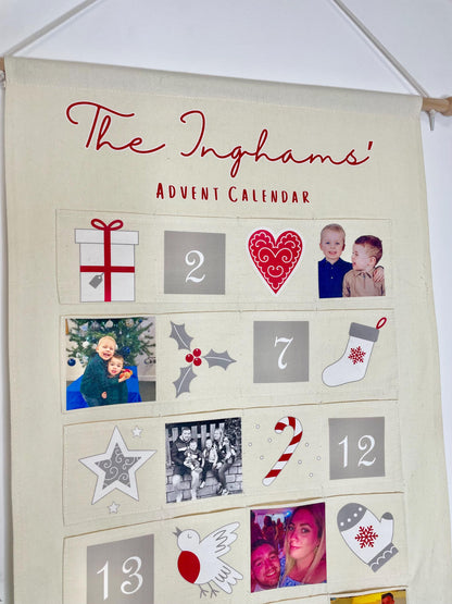 Custom festive advent calendar for families