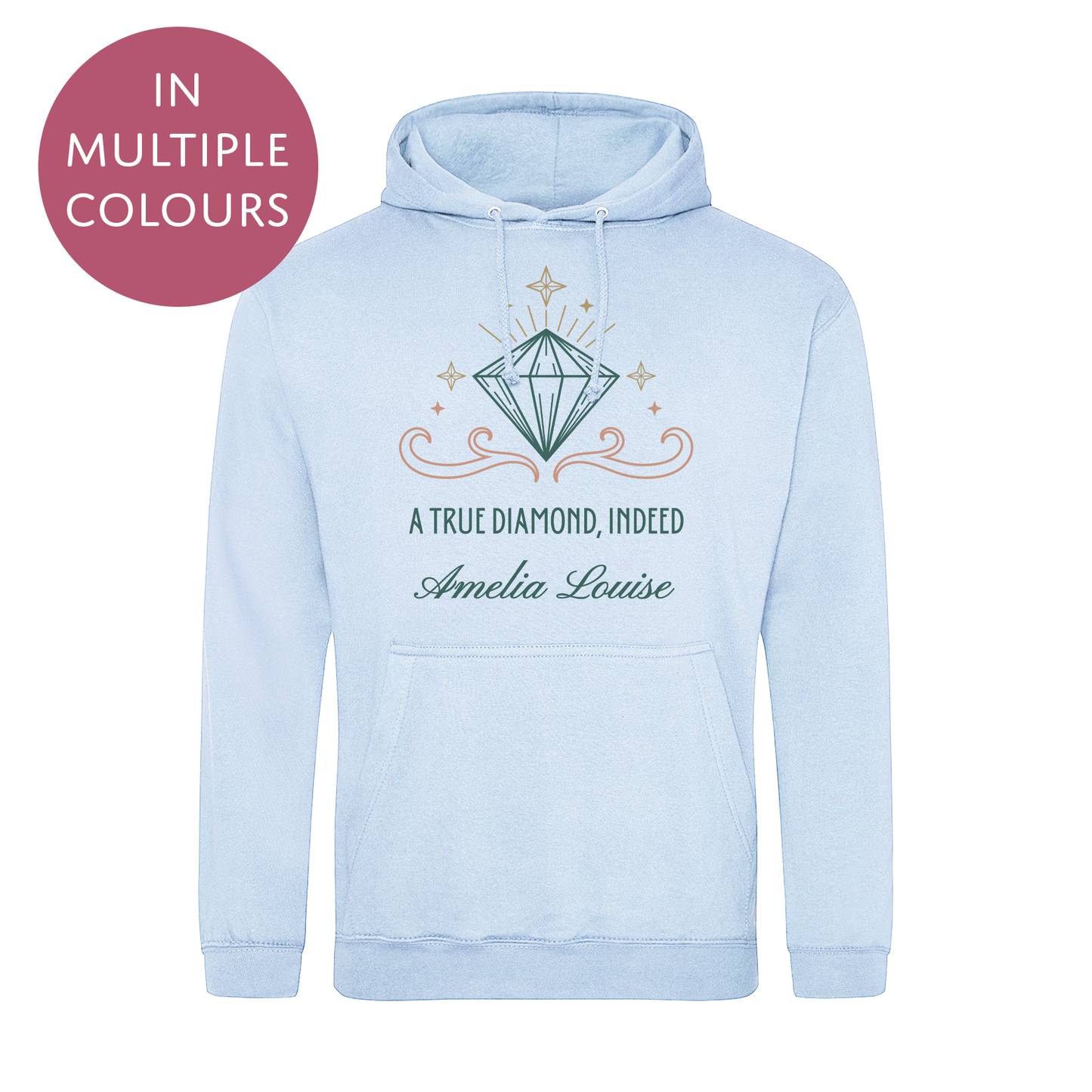 Personalised Bridgerton Inspired Hoodie / Sweatshirt - Diamond Jumper for Adults - Mutliple Colours