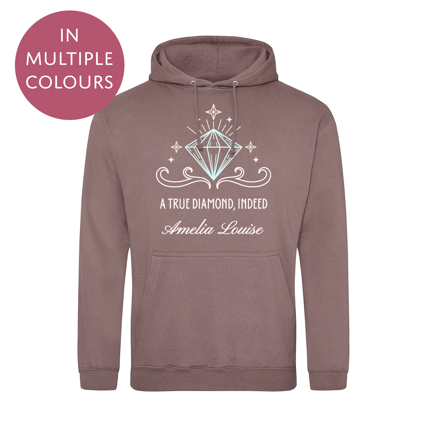 Personalised Bridgerton Inspired Hoodie / Sweatshirt - Diamond Jumper for Adults - Mutliple Colours