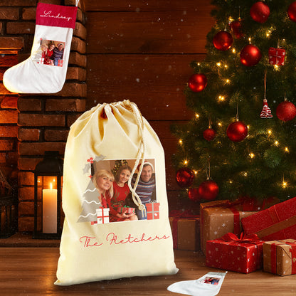 Personalised Christmas Memories Gift Sack