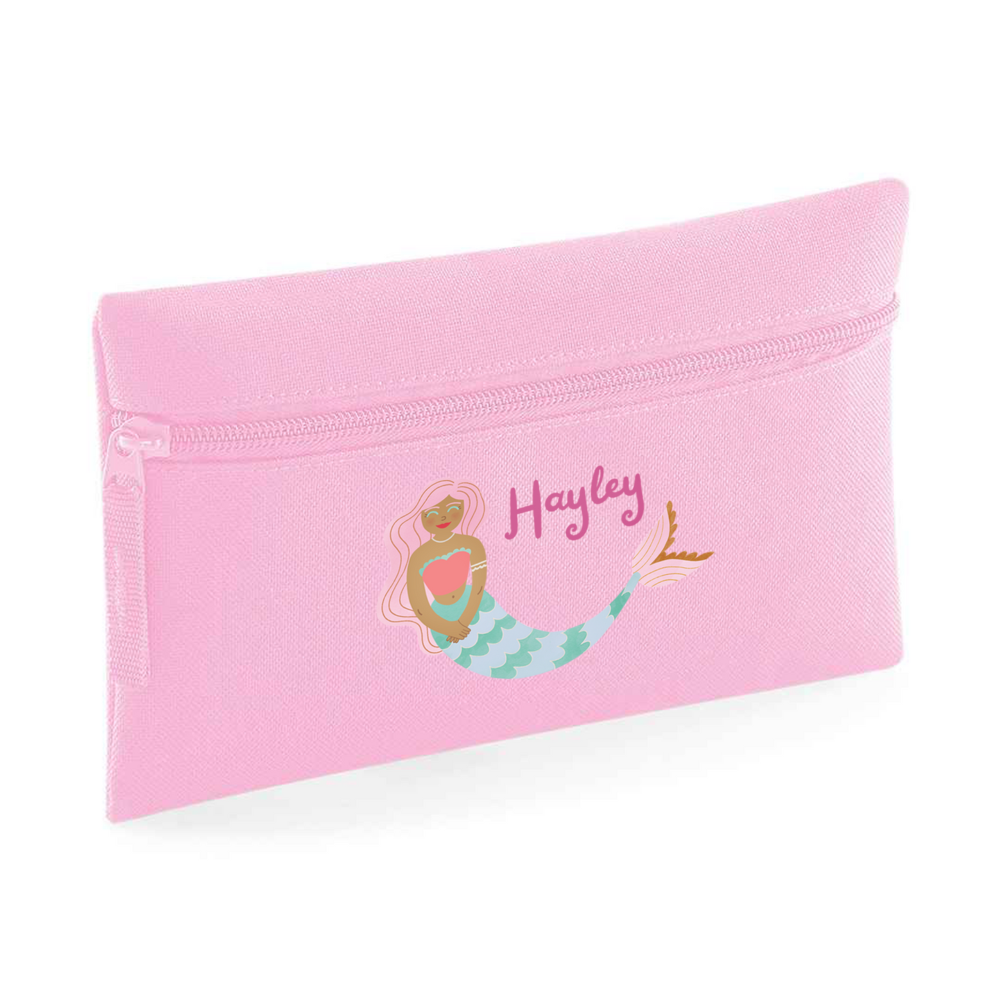 Mermaid-Themed Personalised Kids Pencil Case – Stationery Storage Bag for School