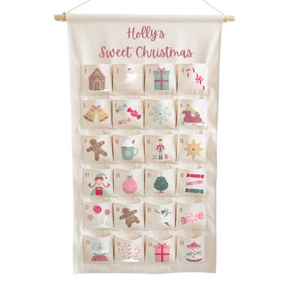 Personalised Sweet Advent Calendar with name for Christmas countdown