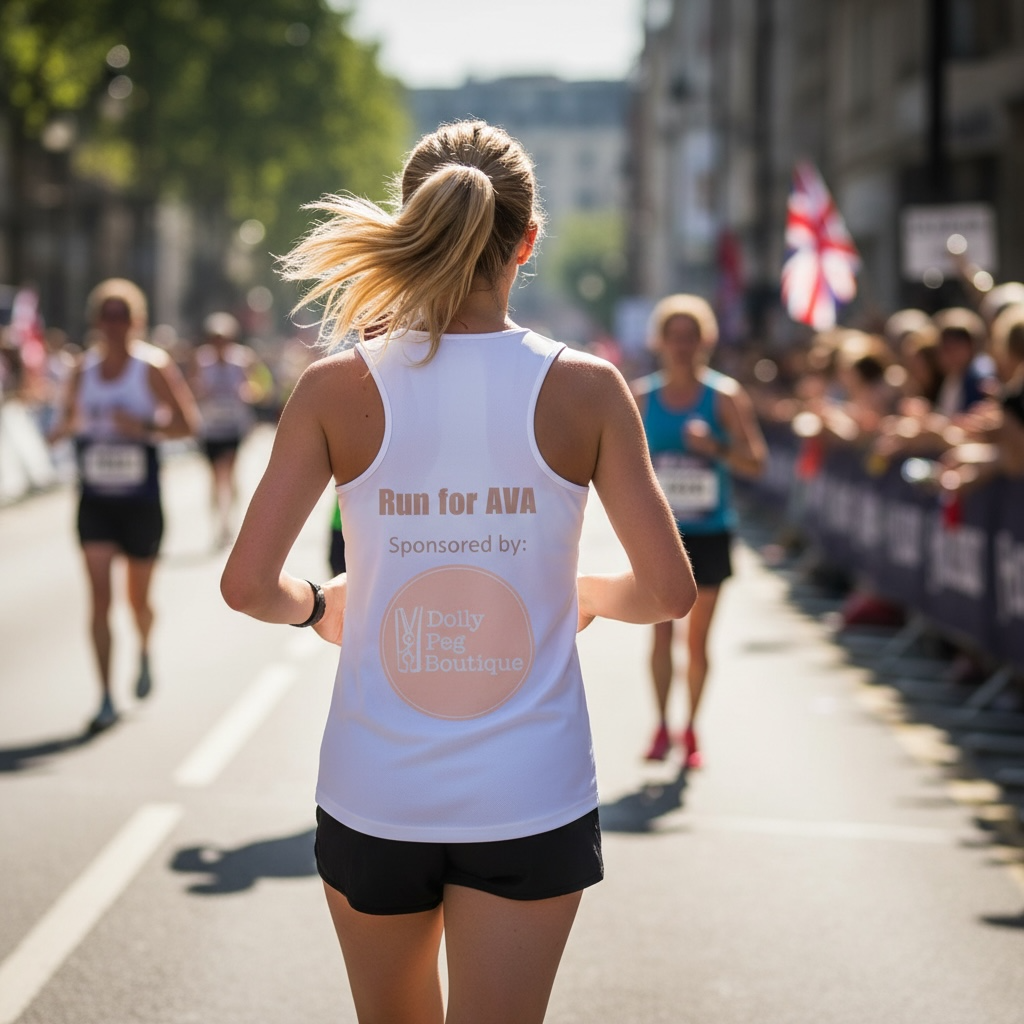 Custom Charity Running Vest – Personalised Front & Back | Marathon, Fundraiser, Memorial Run, Sponsored Event