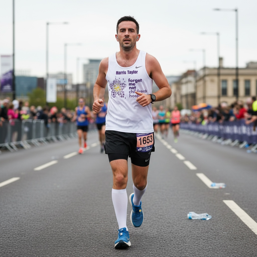 Custom Charity Running Vest – Personalised Front & Back | Marathon, Fundraiser, Memorial Run, Sponsored Event