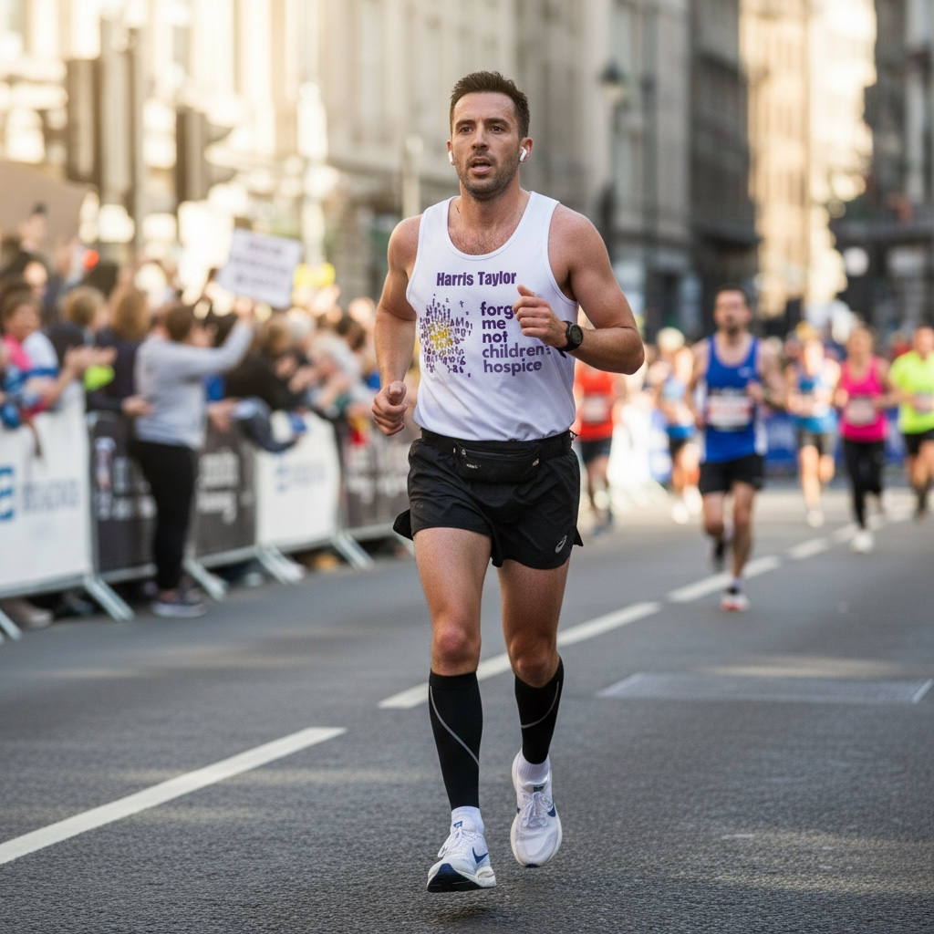 Custom Charity Running Vest – Personalised Front & Back | Marathon, Fundraiser, Memorial Run, Sponsored Event