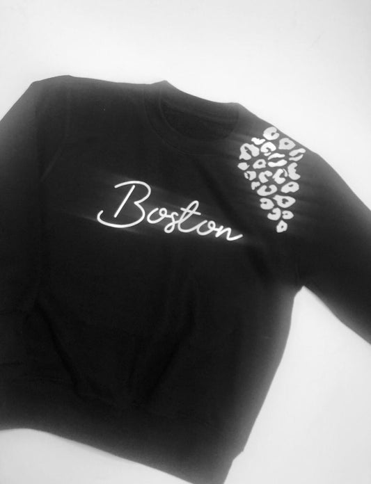 Animal Print Personalised Jumper - Kids