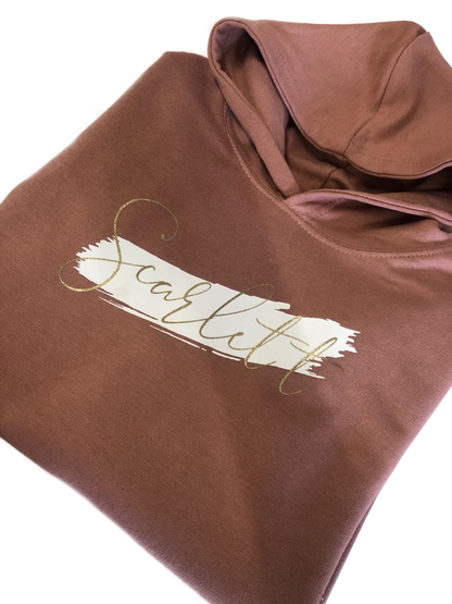 Dusty Pink Swipe Hoodie - Kids
