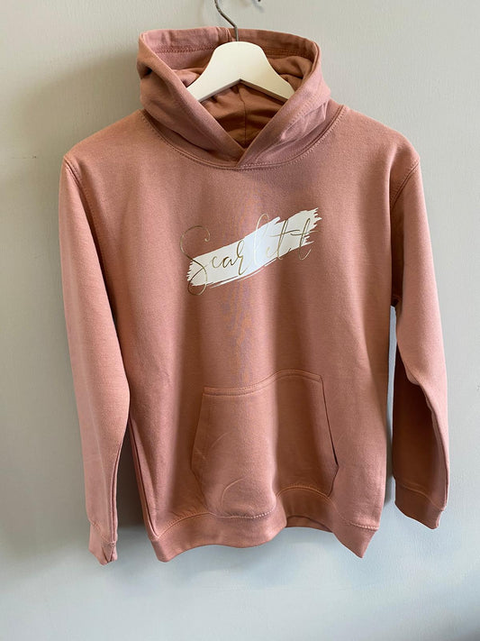 Dusty Pink Swipe Hoodie