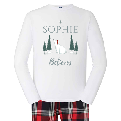 Personalised Family Christmas Pyjamas - Mix and Match - Tartan Style - Custom - Cosy Festive PJs - Add Your Name - For Kids and Adults