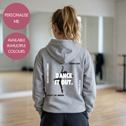 Personalised Dance Hoodie - Customised Unisex Kids Dancing Pullover - Stylish Competition Jumper