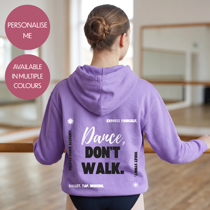 Personalised Dance Quote Hoodie - Customised Unisex Kids Dancing Pullover - Stylish Competition Jumper