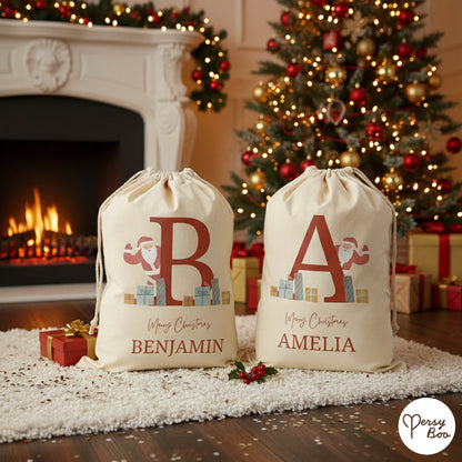 Personalised Christmas Santa Sack with Name
