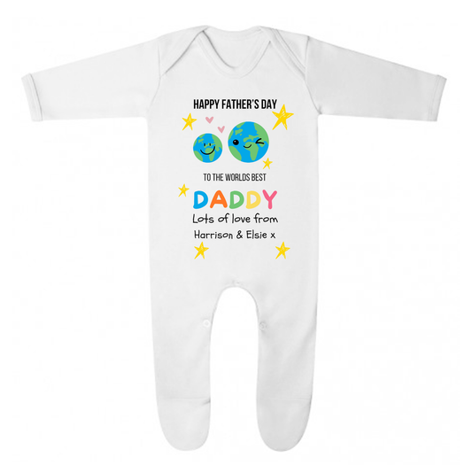 Daddy World Baby grow & Vest