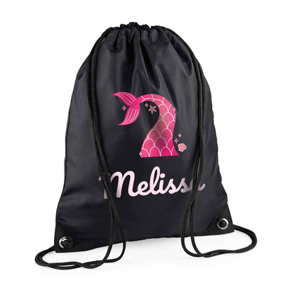 Personalised Mermaid Drawstring Bag