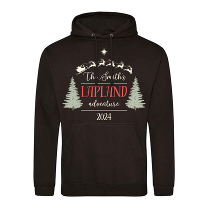 Lapland Festive Hoodie - Personalised  - Kids & Adults - Christmas Hoodie - Unisex