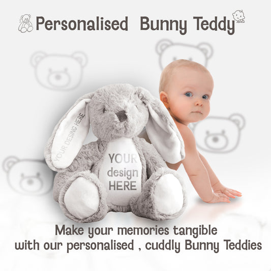 Personalised 'New Baby' Forever Bunny Teddy