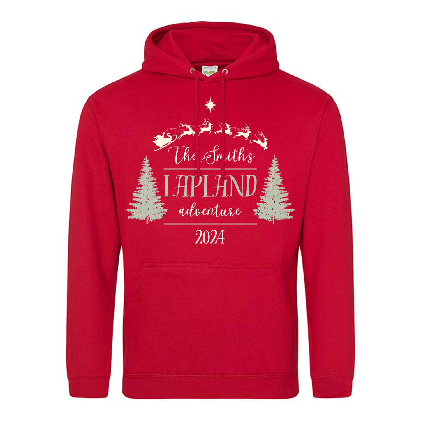 Lapland Festive Hoodie - Personalised  - Kids & Adults - Christmas Hoodie - Unisex