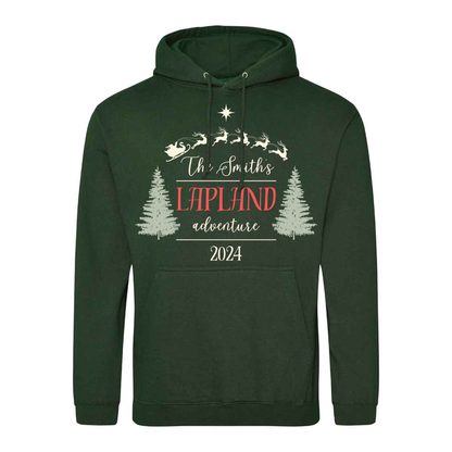 Lapland Festive Hoodie - Personalised  - Kids & Adults - Christmas Hoodie - Unisex