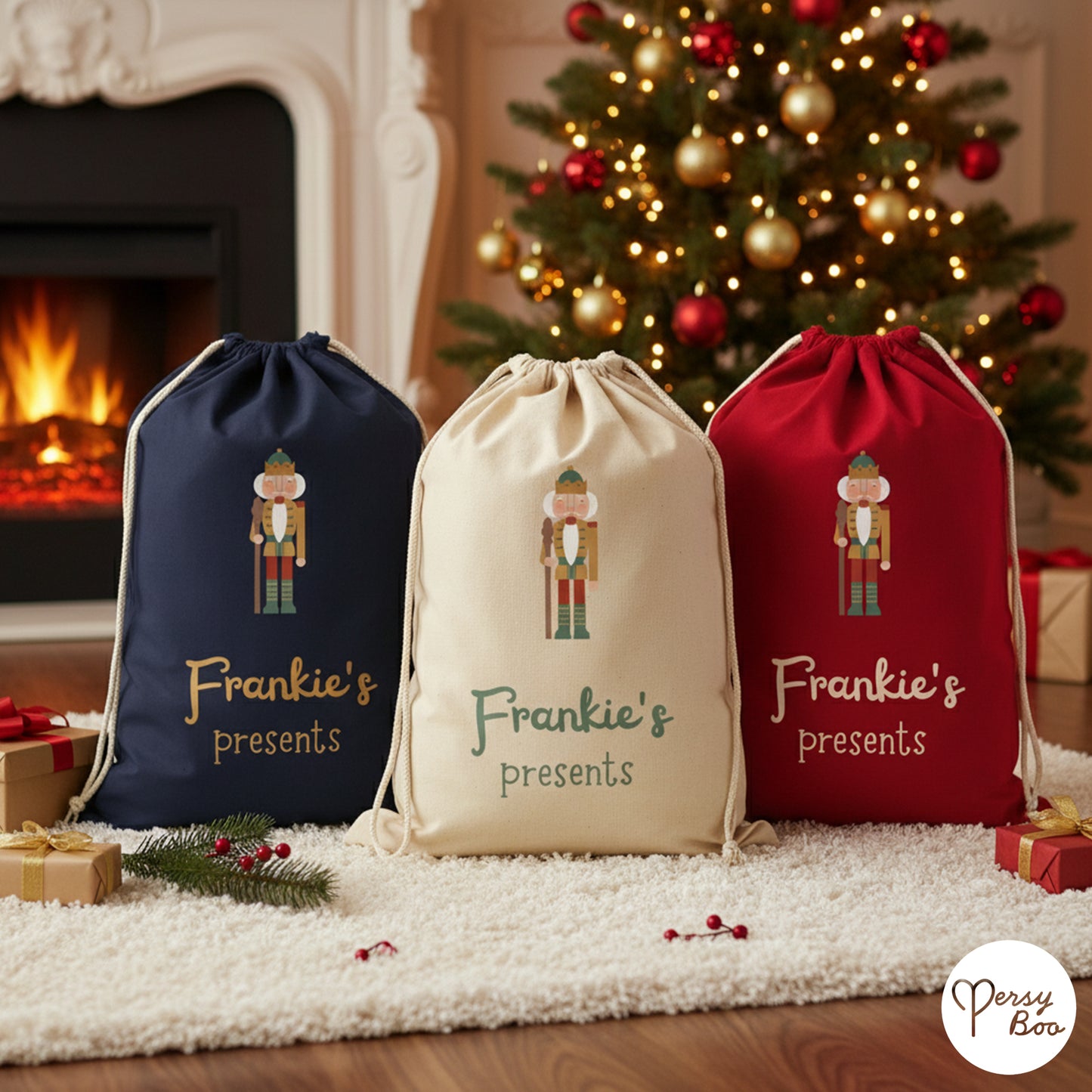 Nut Cracker Christmas Sack