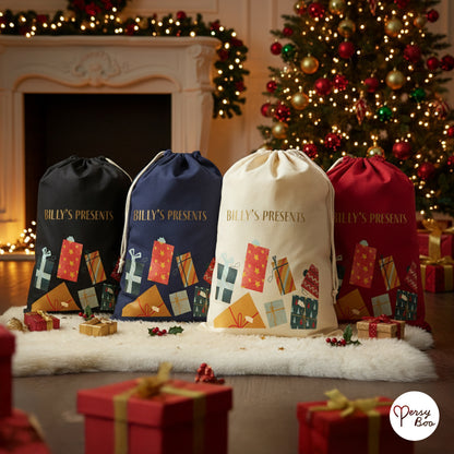 Personalised Initial & Name Christmas Sack