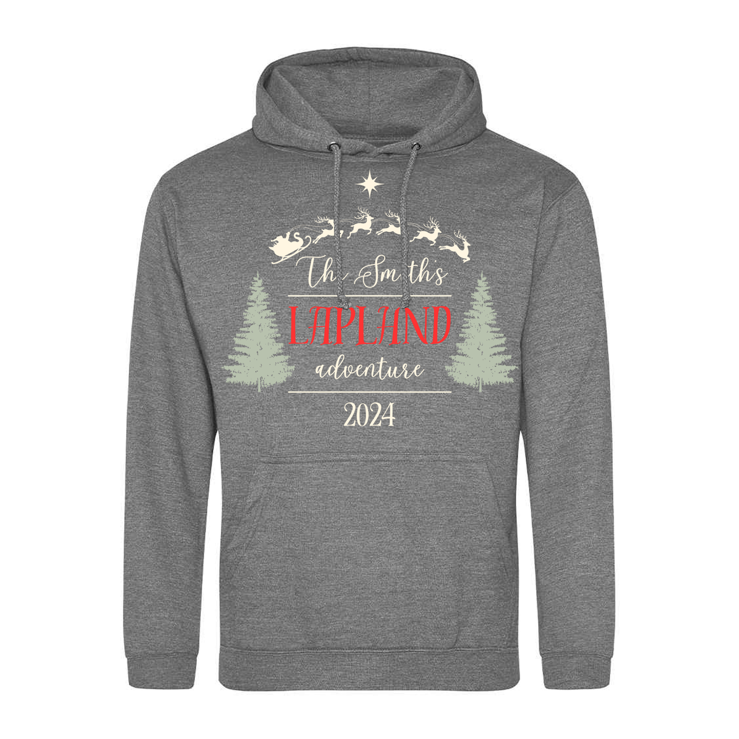 Lapland Festive Hoodie - Personalised - Kids & Adults - Christmas Hoodie - Unisex
