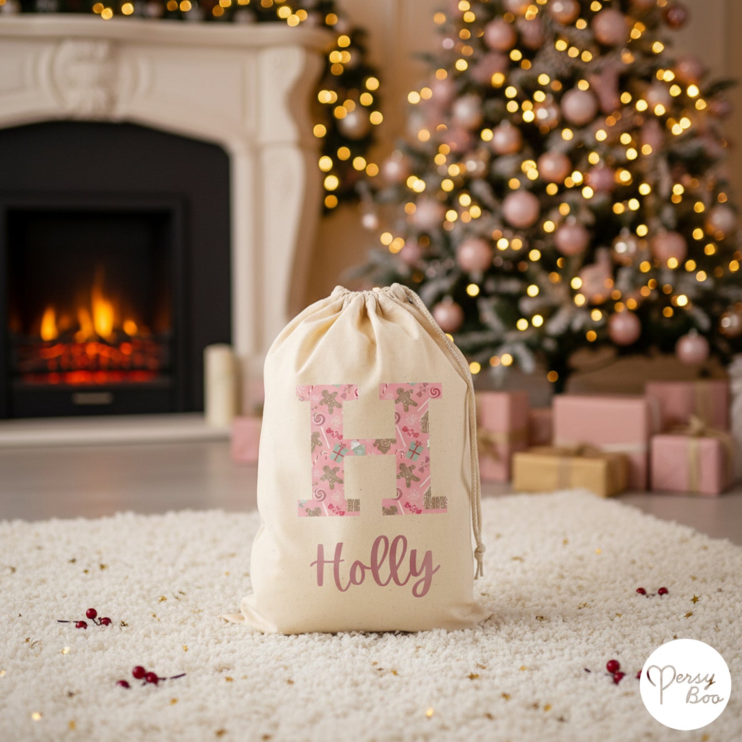Personalised My Sweet Christmas Gift Sack - Initials Design