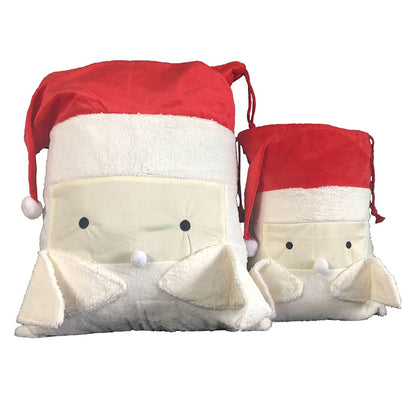 Personalised Santa Face Christmas Sack