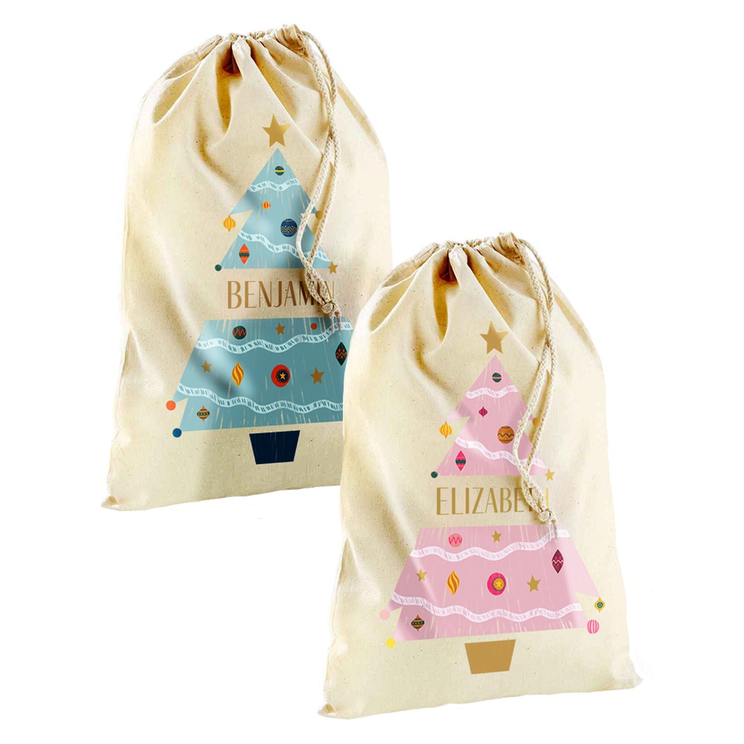 Personalised Christmas Gnome Santa Sack