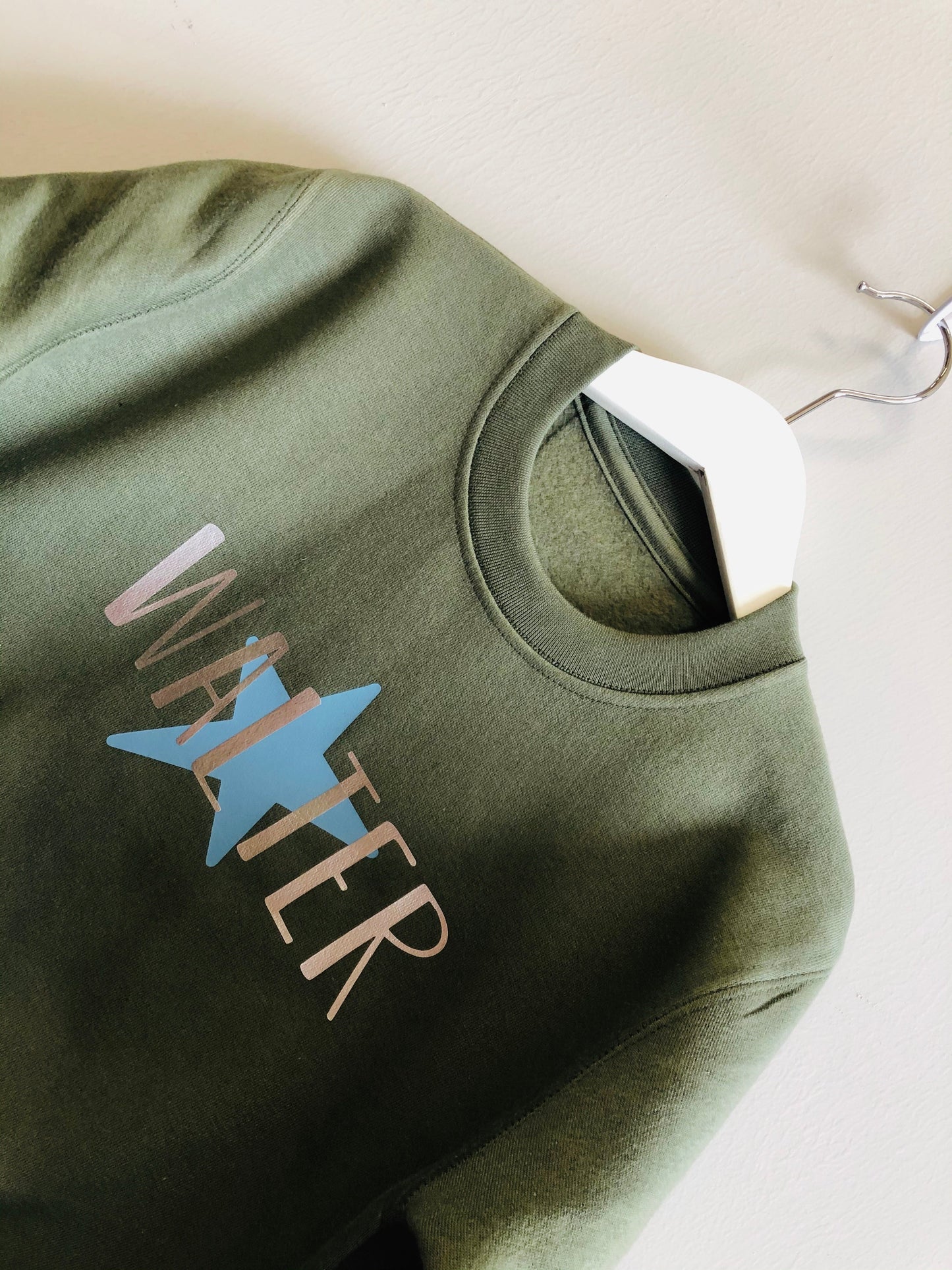 Khaki personalised star jumper - Kids