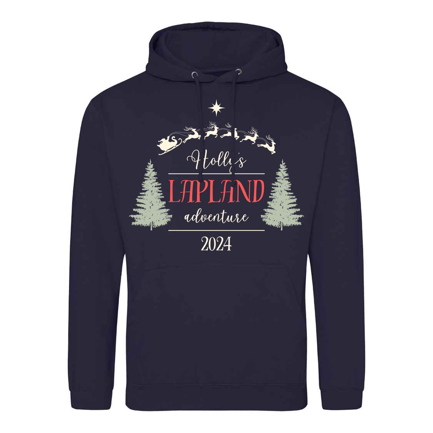 Lapland Festive Hoodie - Personalised  - Kids & Adults - Christmas Hoodie - Unisex