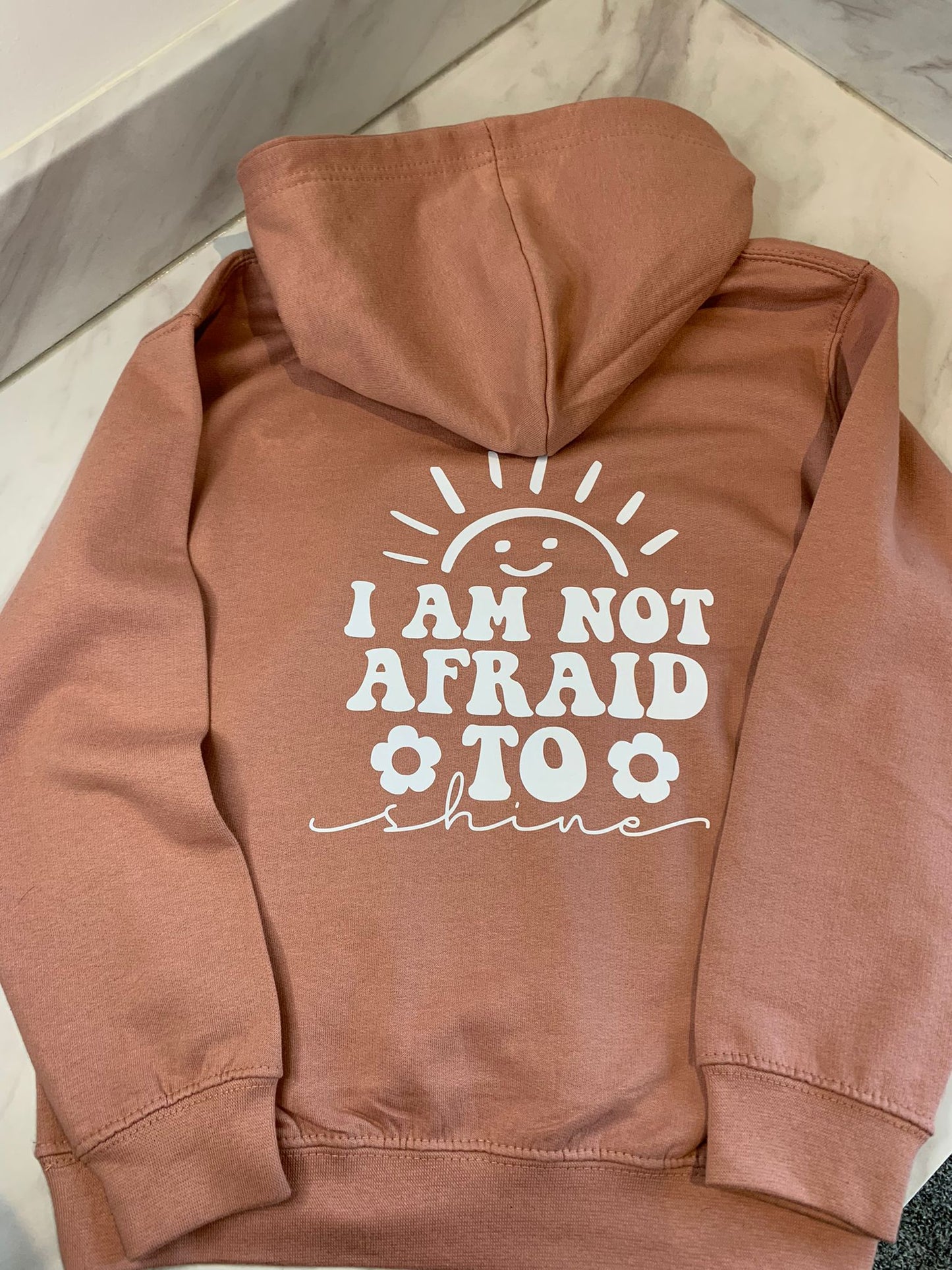 I am not afraid to shine Kids Hoodie - Kids