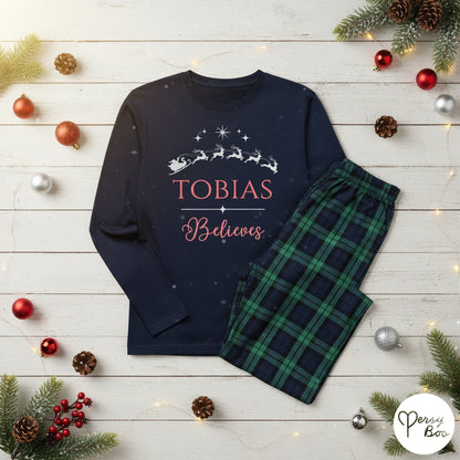 Personalised Family Christmas Pyjamas - Mix and Match - Tartan Style