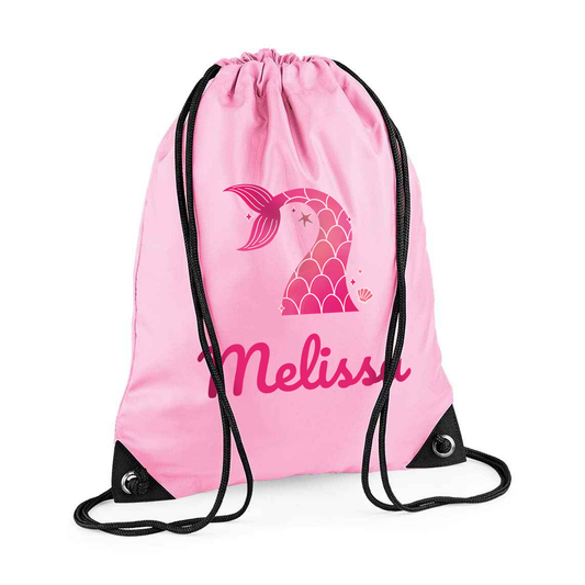 Personalised Mermaid Drawstring Bag