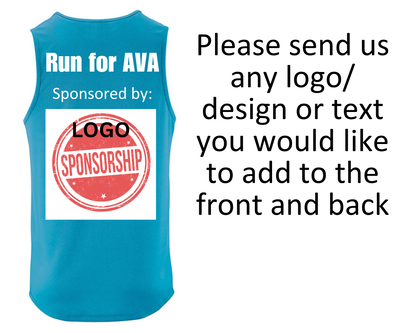 Custom Charity Running Vest – Personalised Front & Back | Marathon, Fundraiser, Memorial Run, Sponsored Event