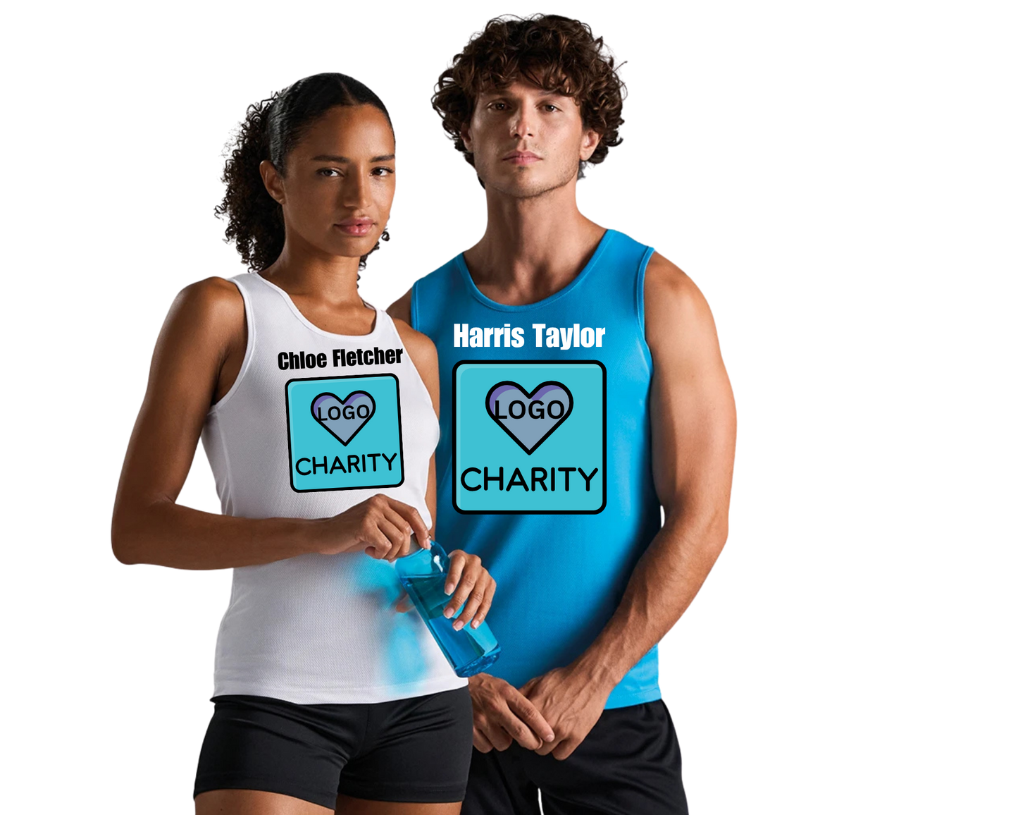 Custom Charity Running Vest – Personalised Front & Back | Marathon, Fundraiser, Memorial Run, Sponsored Event