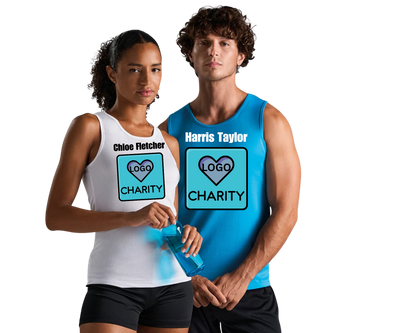 Custom Charity Running Vest – Personalised Front & Back | Marathon, Fundraiser, Memorial Run, Sponsored Event